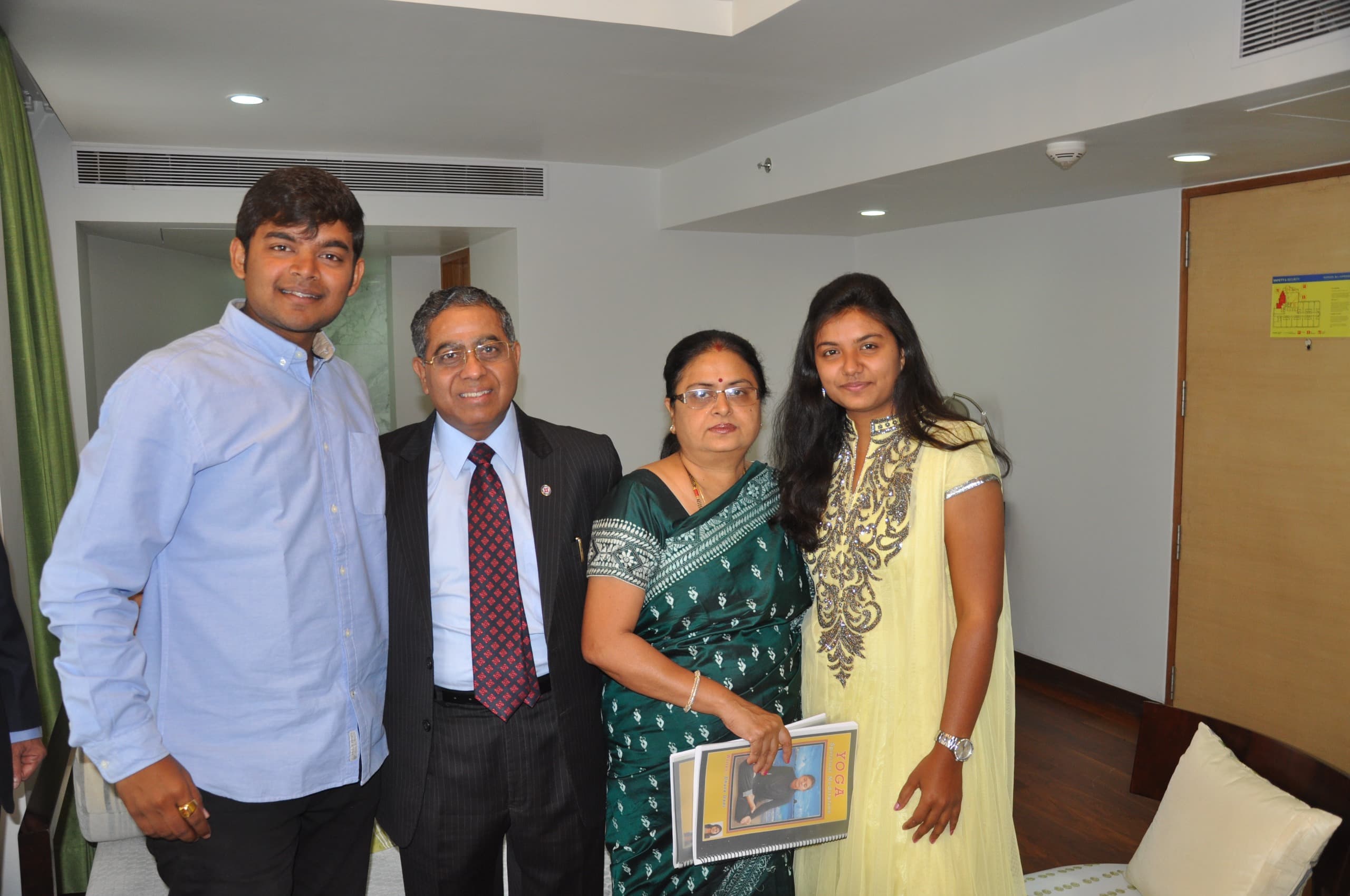 Dr. Dhara Dani with M. V. Tanksale, CMD of Central Bank of India